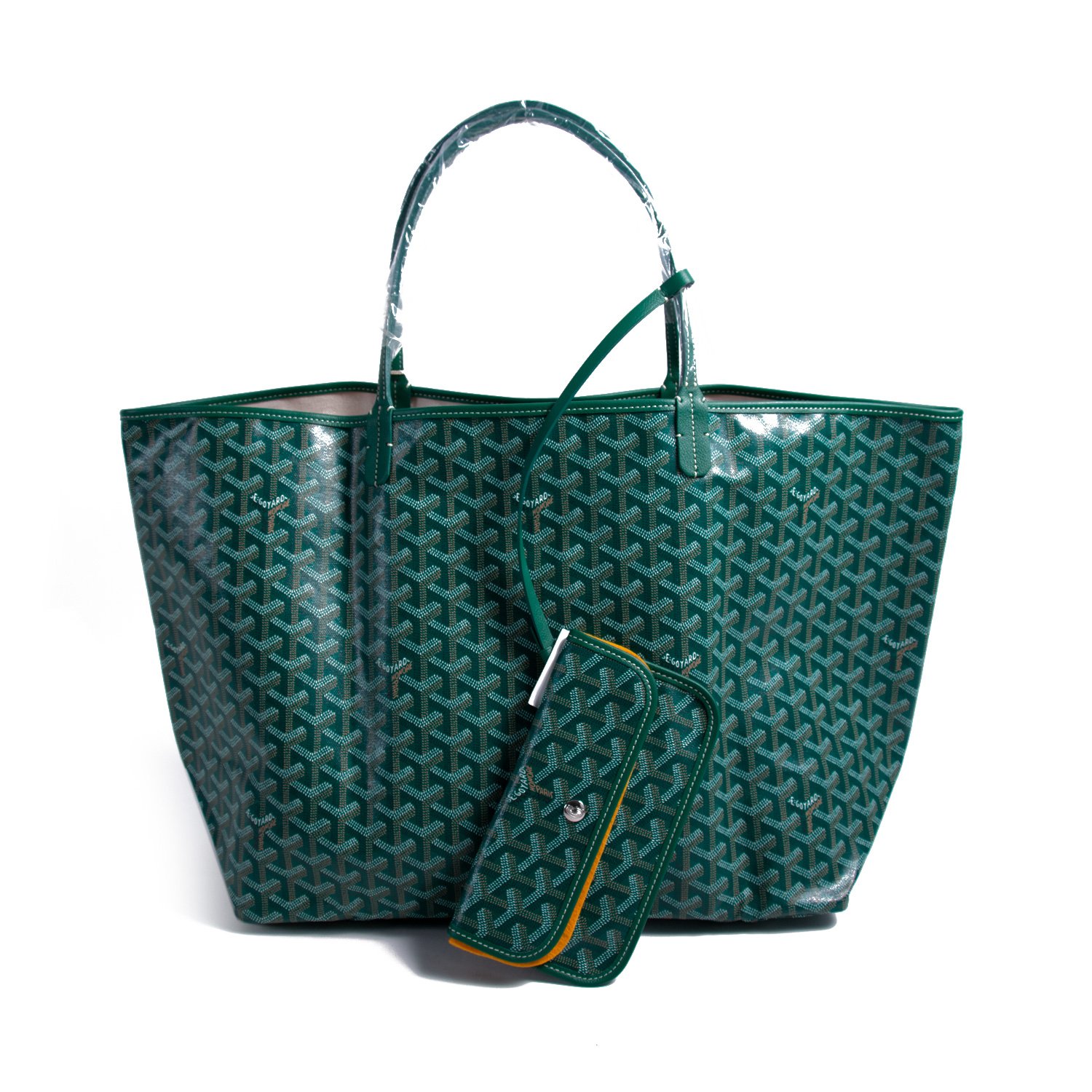 Goyard Green Goyardine Canvas & Chevroches Calfskin Saint Louis PM Tote,  2022 Available For Immediate Sale At Sotheby's