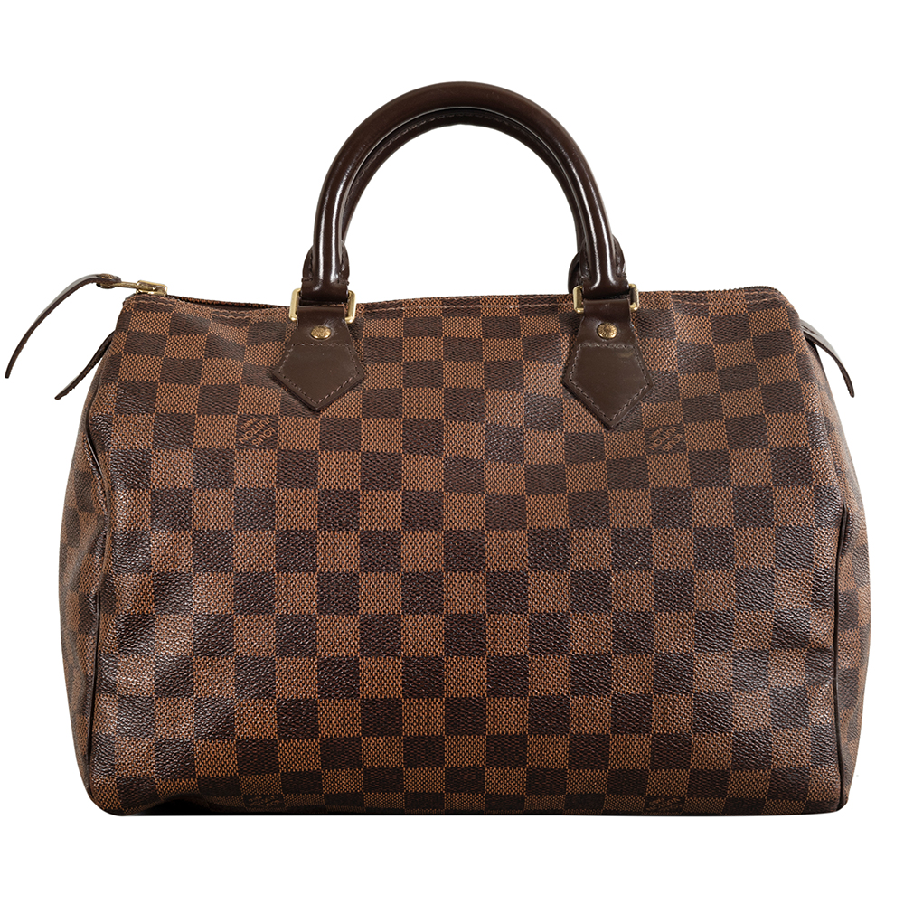 Louis Vuitton Brown Damiere Ebene Speedy 35 Handbag