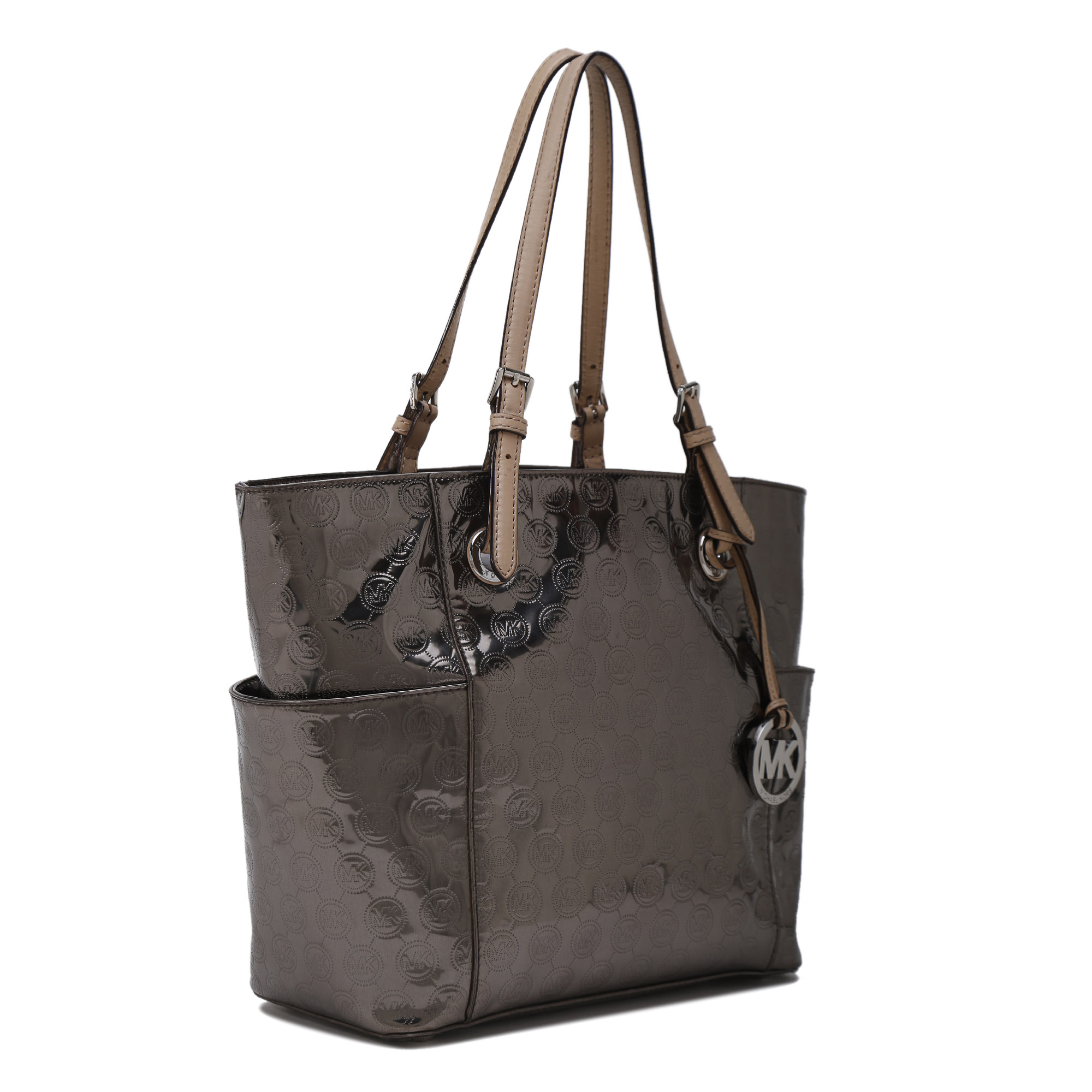 Michael kors metallic store jet set tote