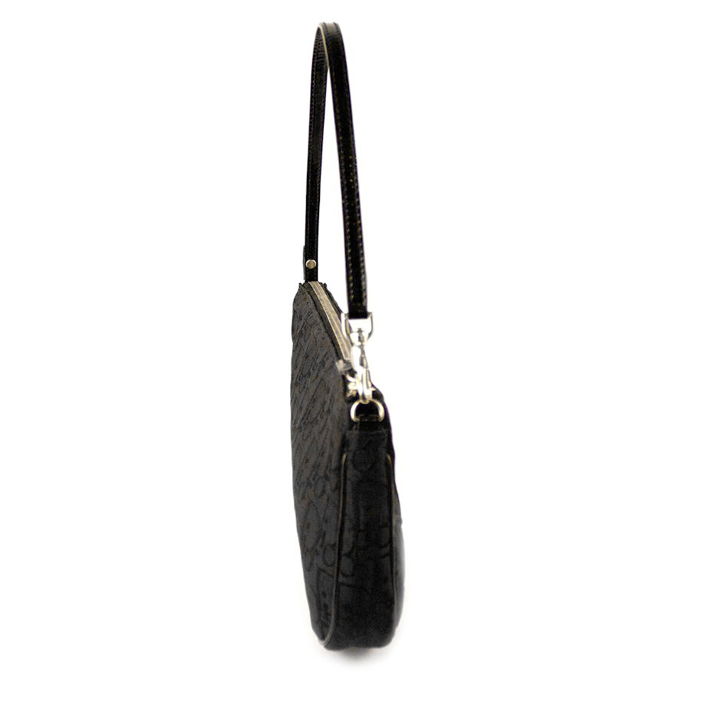 Dior saddle bag black monogram hot sale