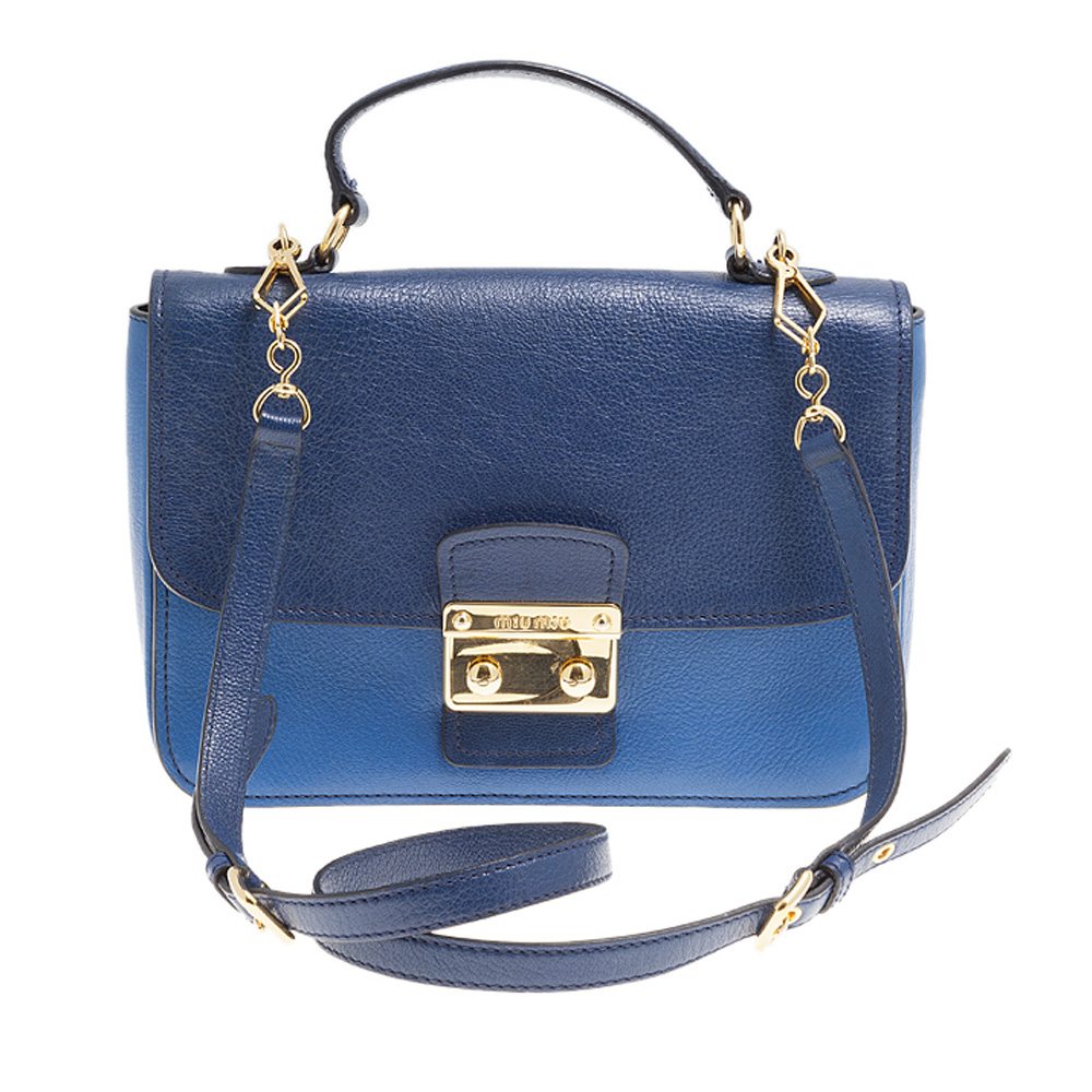 Miu miu blue cheap bag