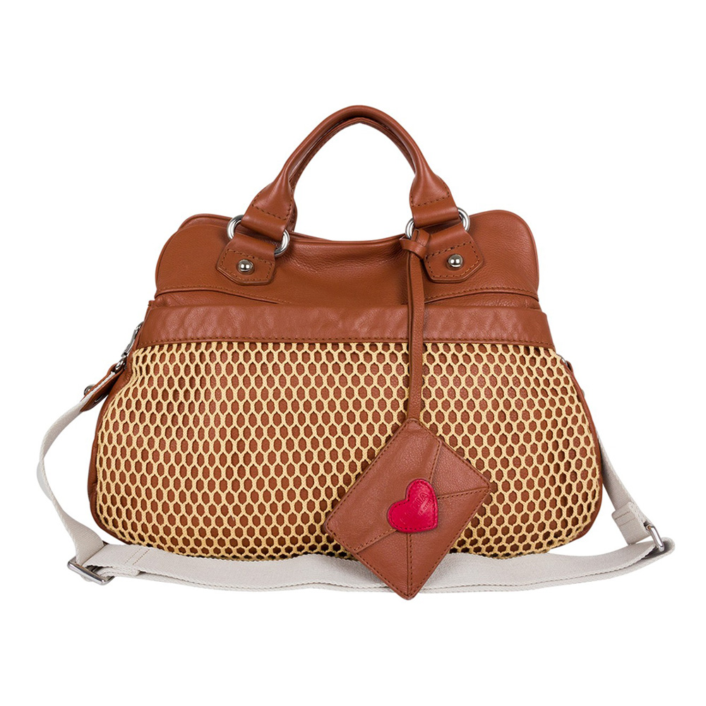 Pre owned Designer handbags My Luxury Bargain SONIA RYKIEL CABAS ZIPPE POP HEART SATCHEL BAG