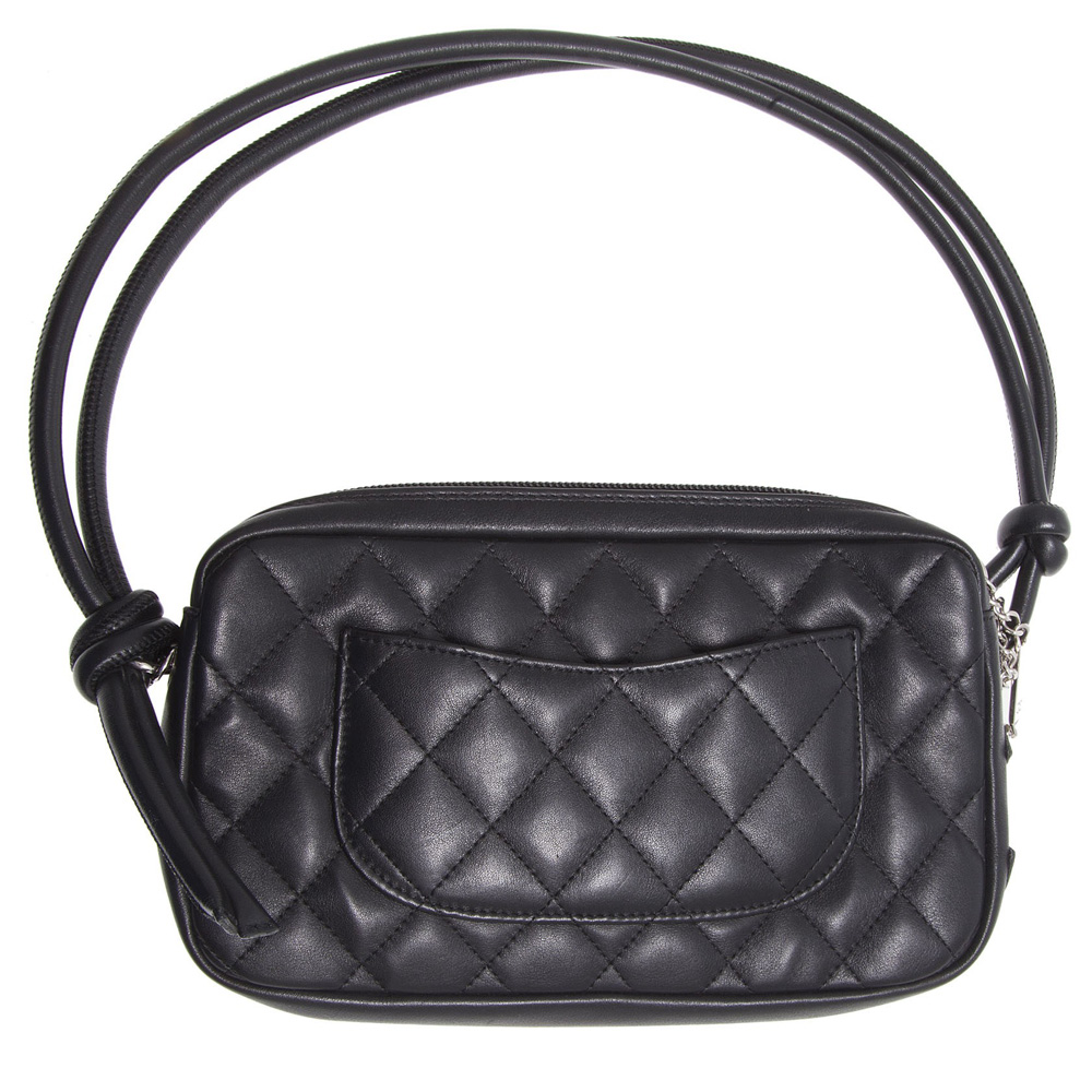 CHANEL BLACK QUILTED LEATHER CAMBON BOWLER BAG - My Luxury Bargain