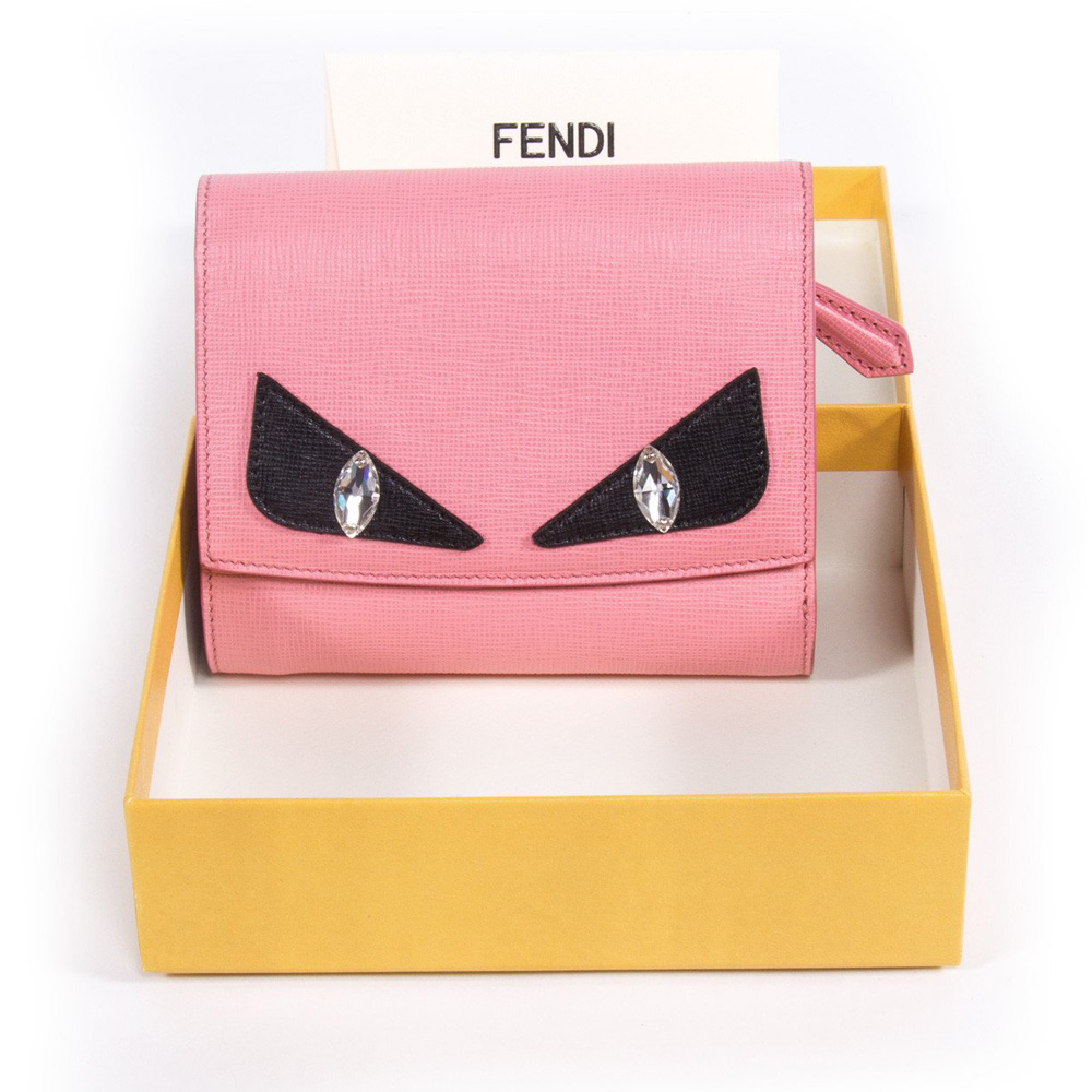 Fendi Crayons Pink Leather Wallet