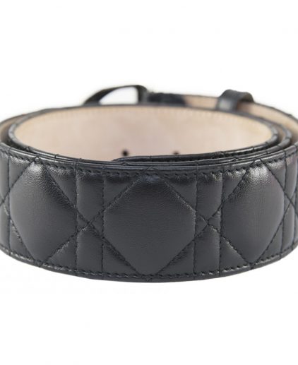 Dior Black Cannage Women's Belt