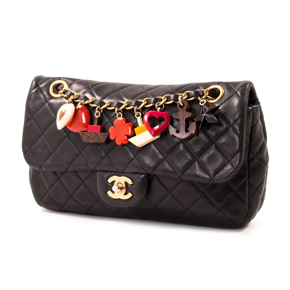 Chanel Black Quilted Leather Small Classic Single Flap Bag
