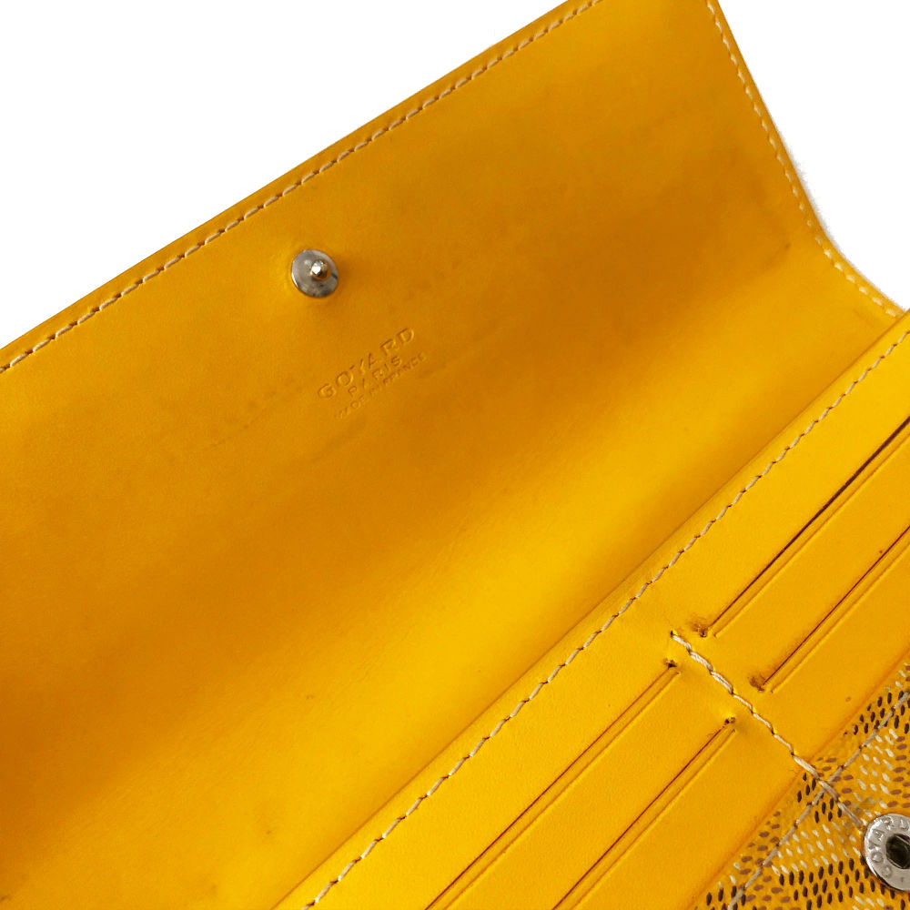 Goyard Yellow Varenne Long Wallet