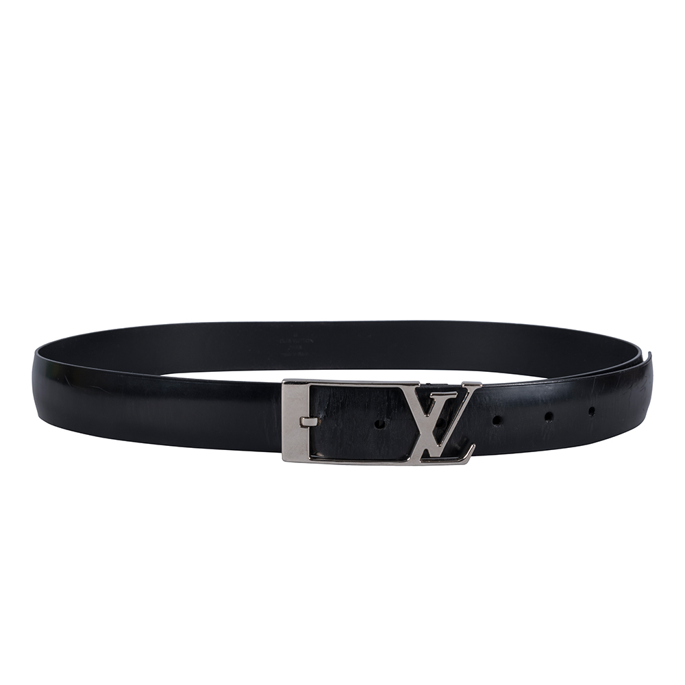 Leather belt Louis Vuitton Black size 95 cm in Leather - 30287744