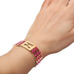 Forever Fendi bracelet Rosegold finish Pink  Fendi
