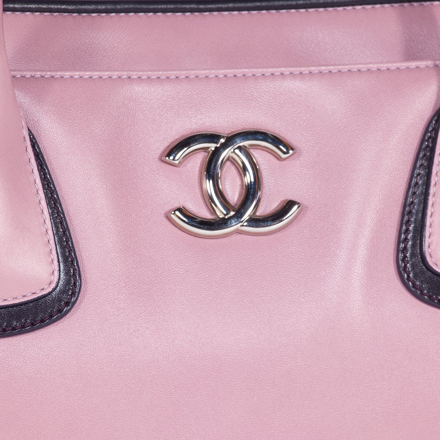 Chanel Pink Leather Large Cerf Executive Tote Bag