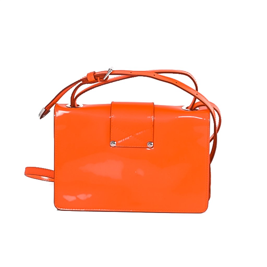 Jimmy Choo Rebel Neon Orange Crossbody Handbag - My Luxury Bargain