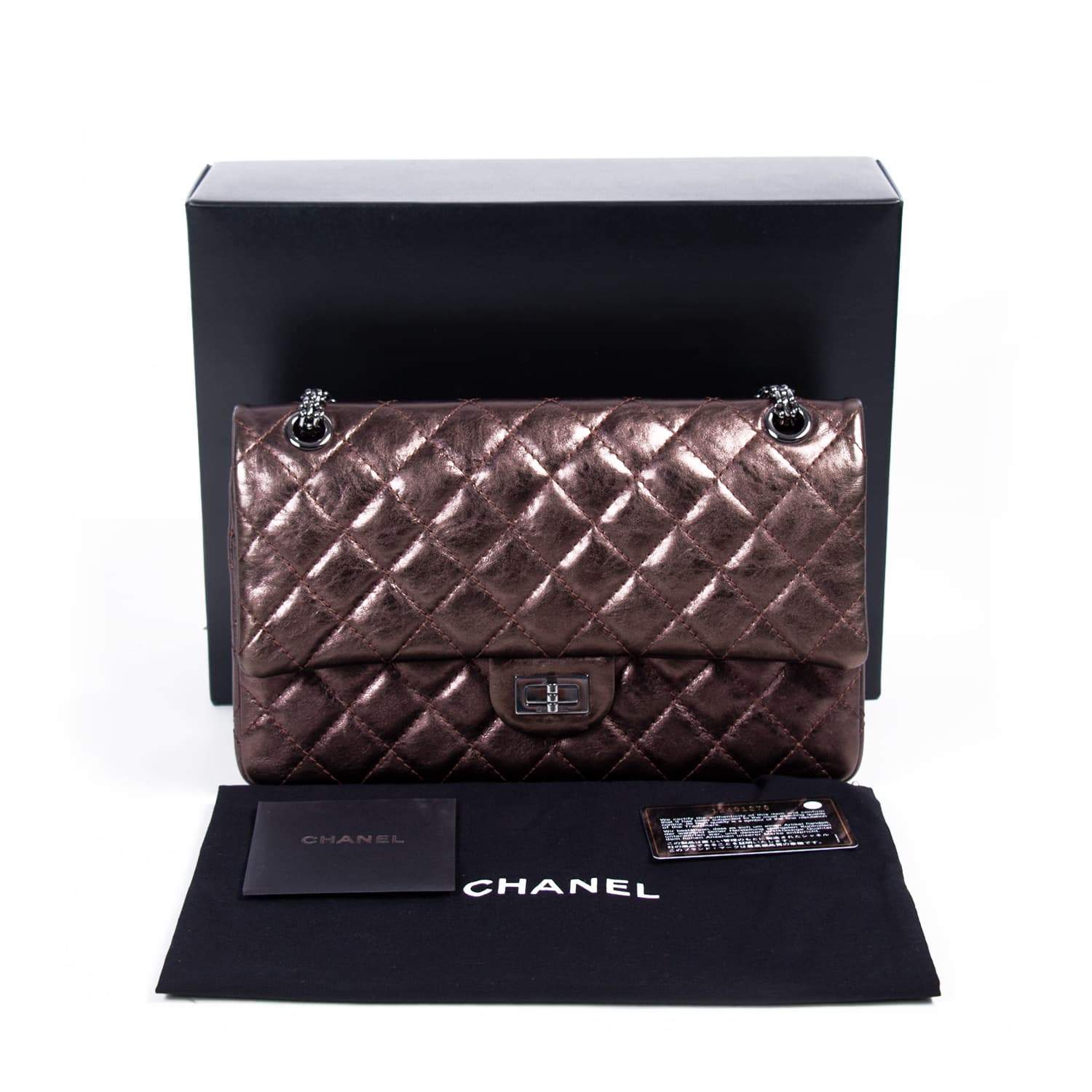 Chanel Bronze Quilted Leather Reissue 2.55 Classic 226 Flap Bag - My Luxury  Bargain