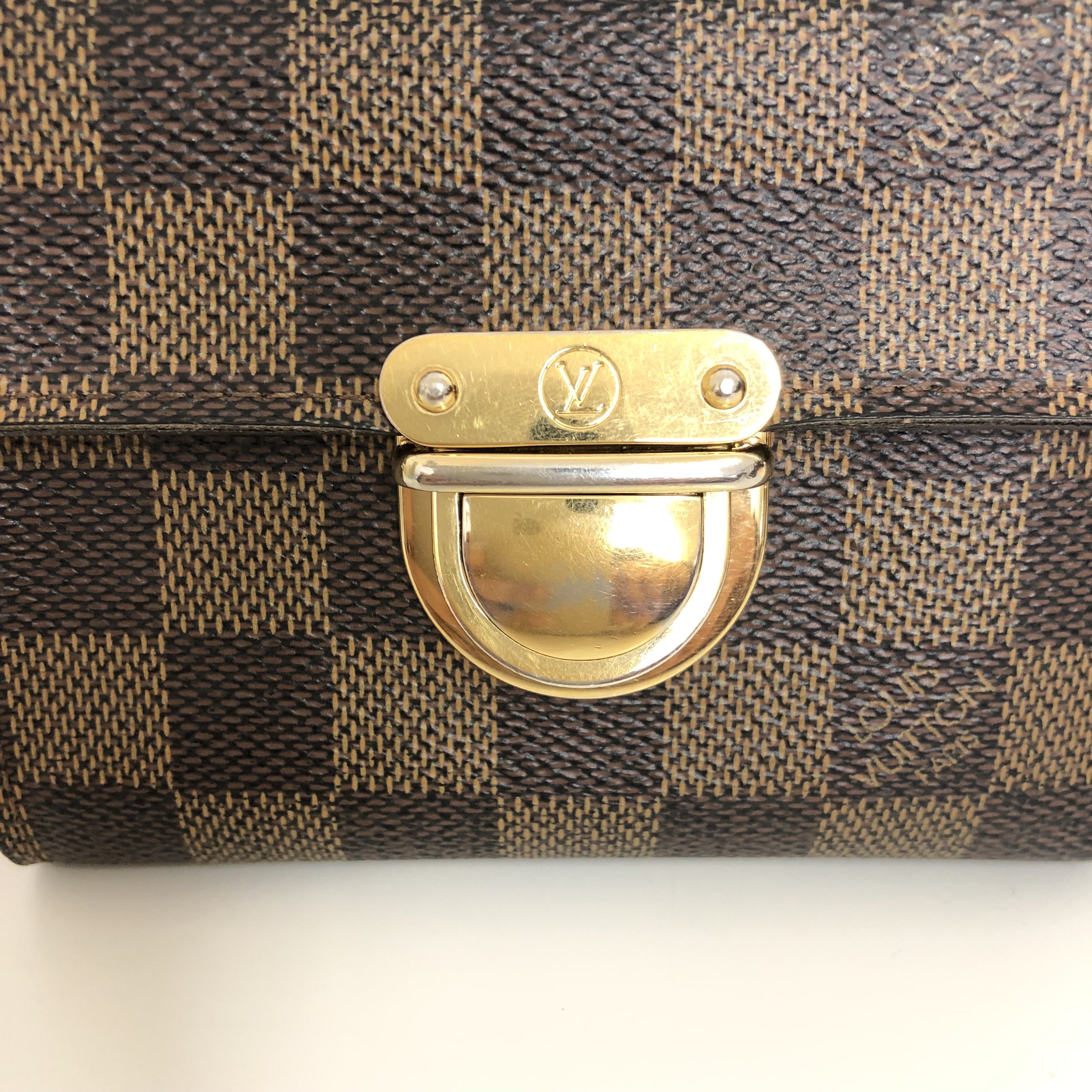 Louis Vuitton Damier Ebene Square Koala Wallet - My Luxury Bargain