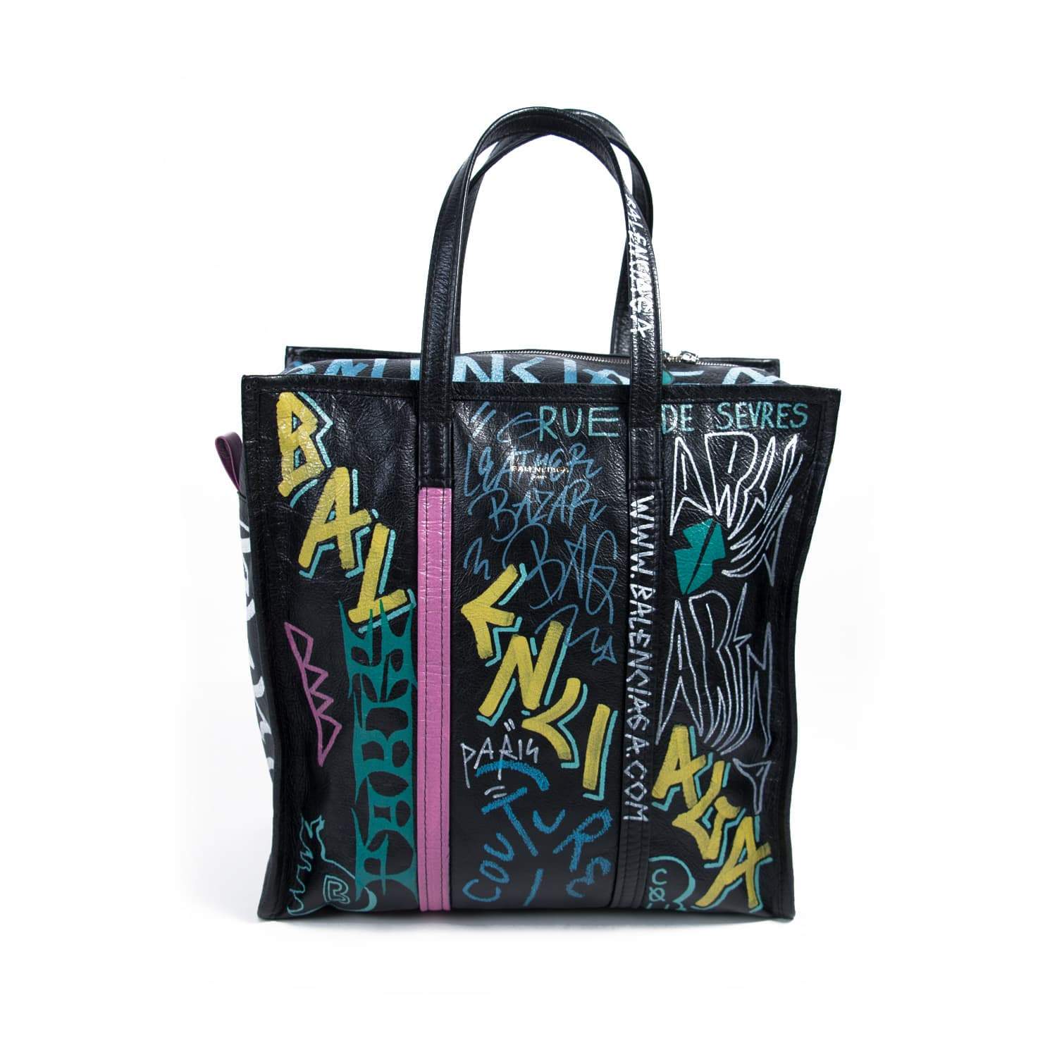 Balenciaga Limited Edition Medium Graffiti Shopper Tote - My Luxury Bargain