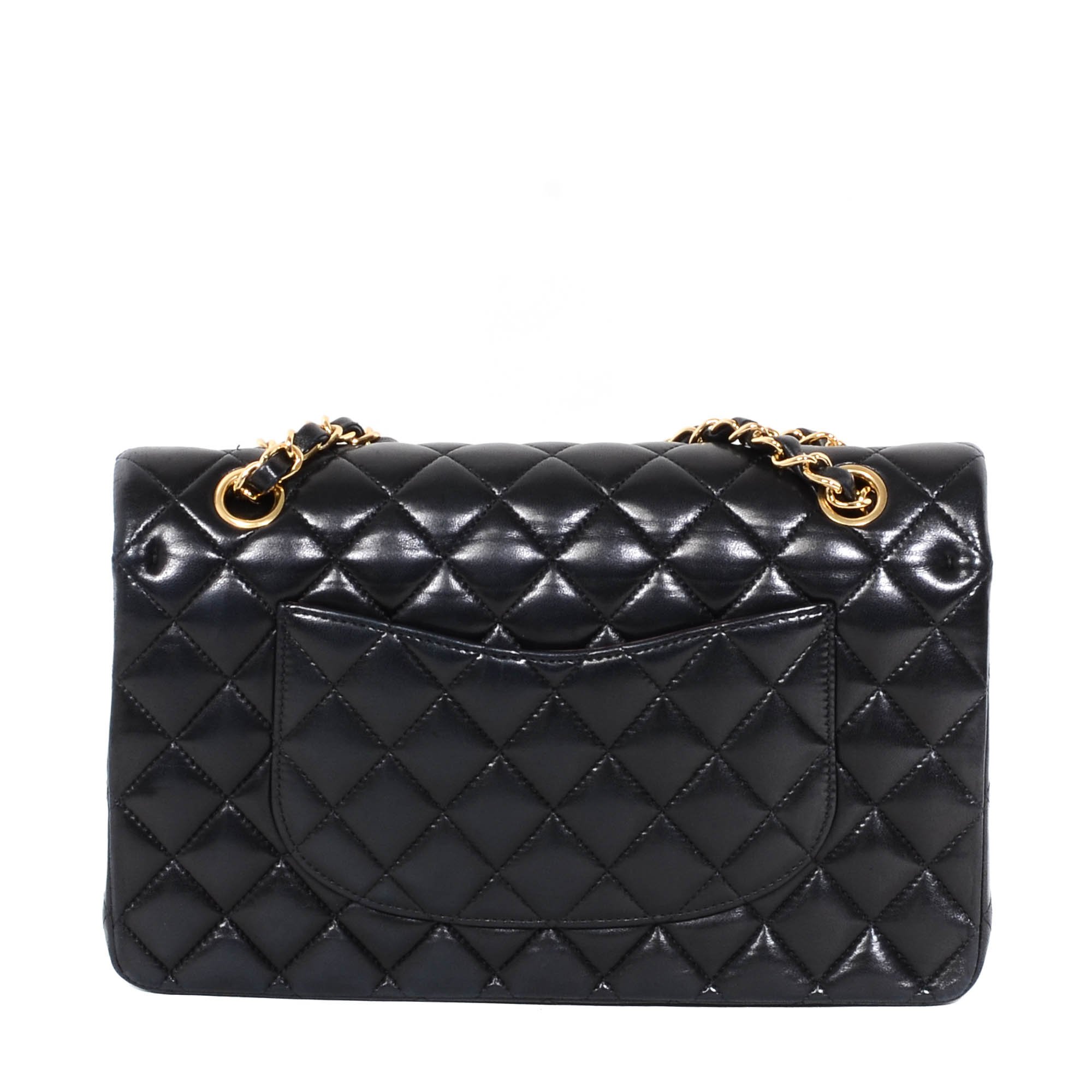Chanel Vintage Black Matelasse Lambskin Leather Flap Bag – RETYCHE