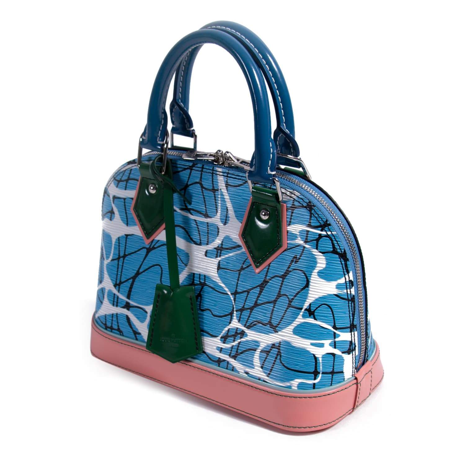 Louis Vuitton Epi Leather Aqua Print Alma BB Handbag