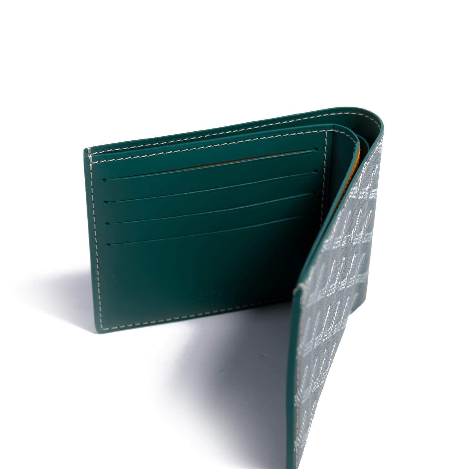 goyard green wallet