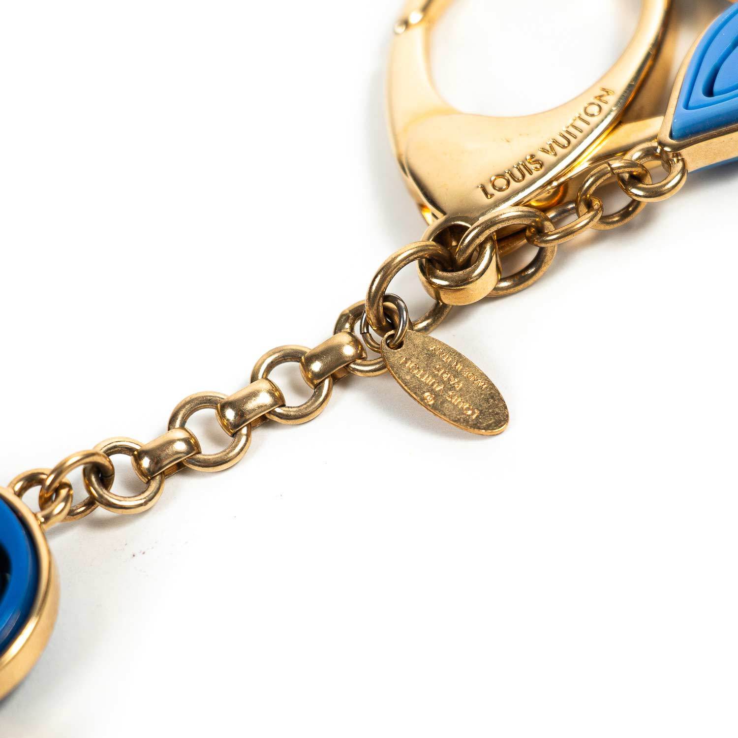 Louis Vuitton Blue Resin Naif Bag Charm Keychain