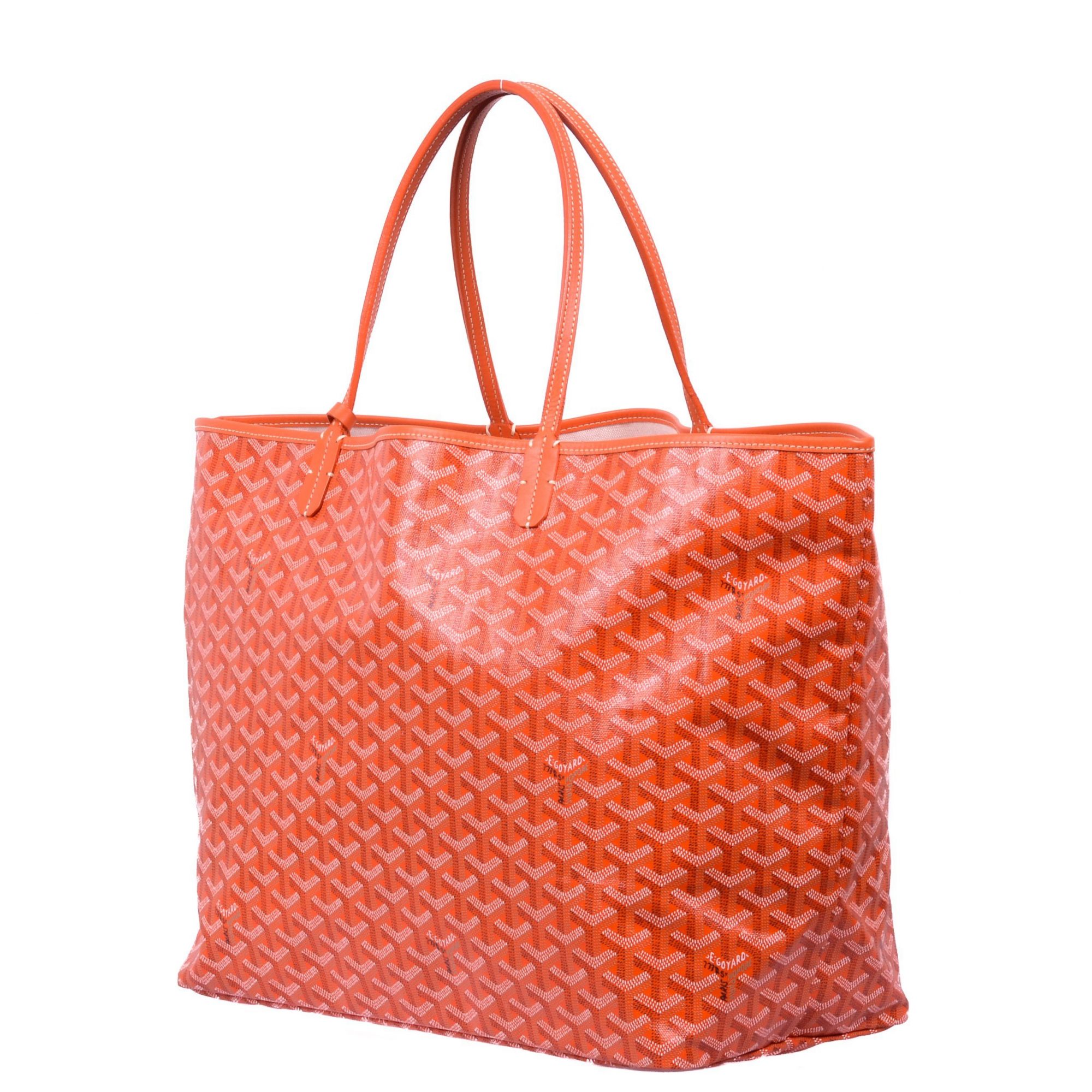 Goyard Orange Coated Canvas St Louis GM Tote