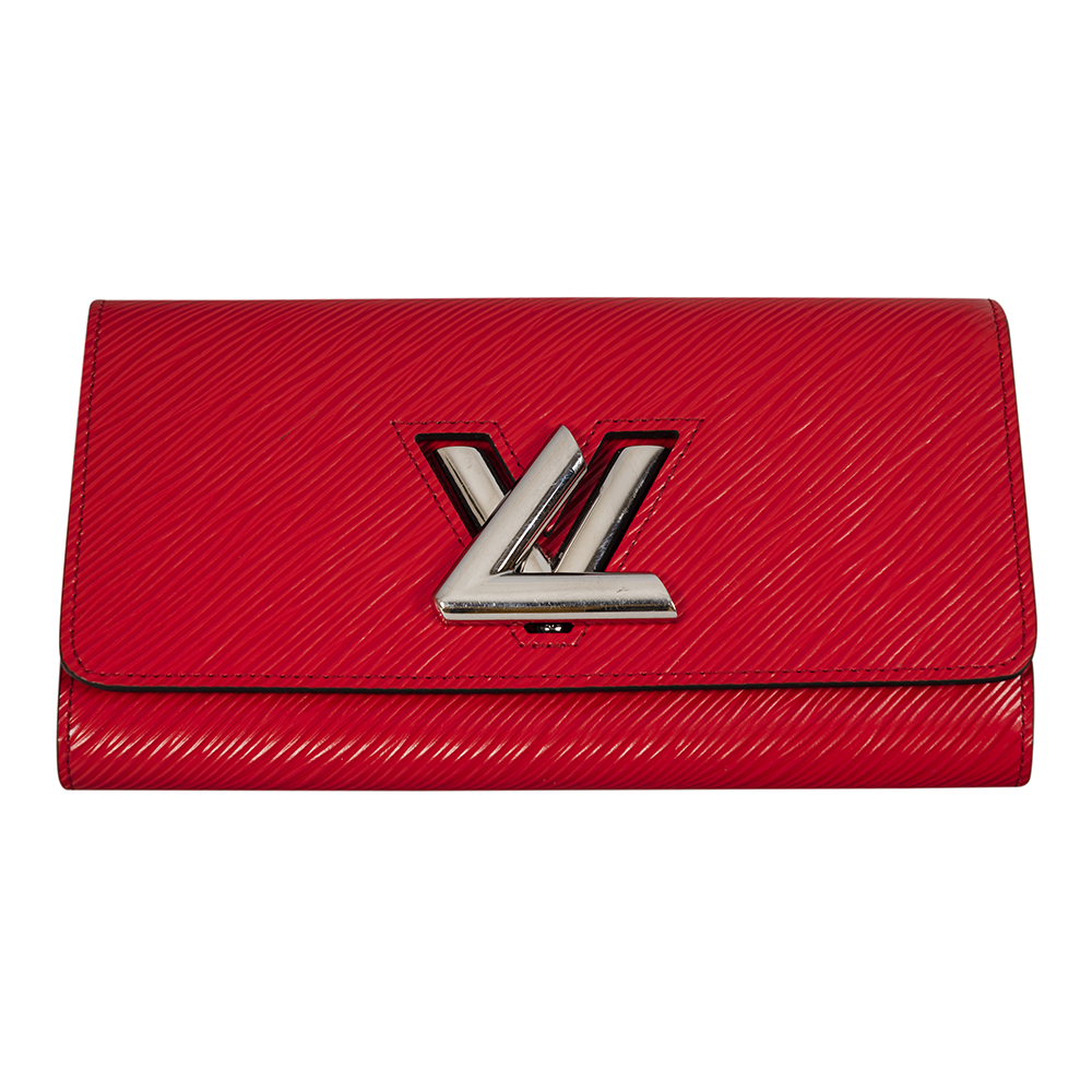 Louis Vuitton Coquelicot Epi Leather Twist Wallet