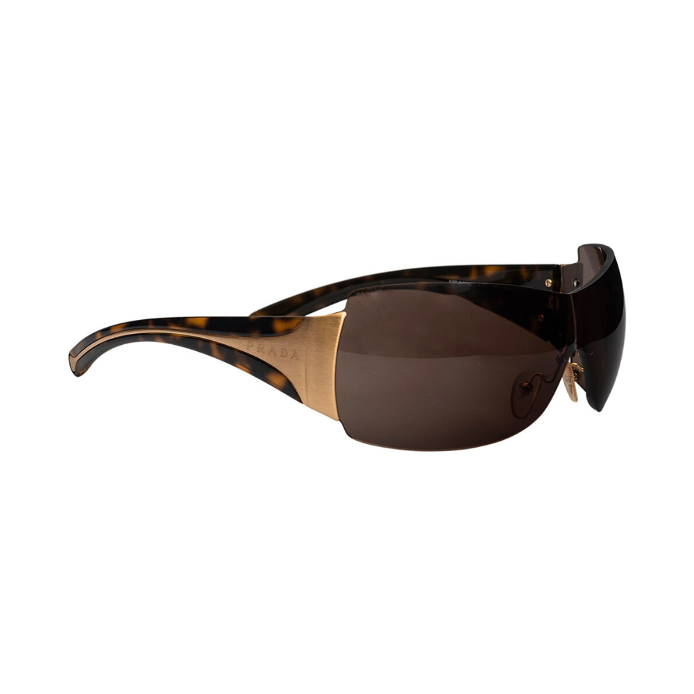 Prada Brown SPR 041 Shield Women Sunglasses