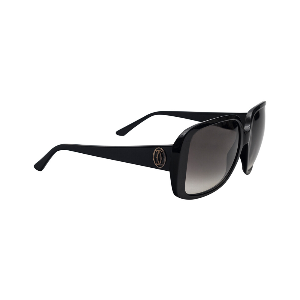 Cartier Black 140 Square Women’s Sunglasses