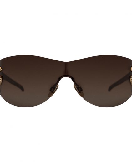 Dolce and Gabbana DG 6036 502/13 Light Brown Shield Women’s Sunglasses
