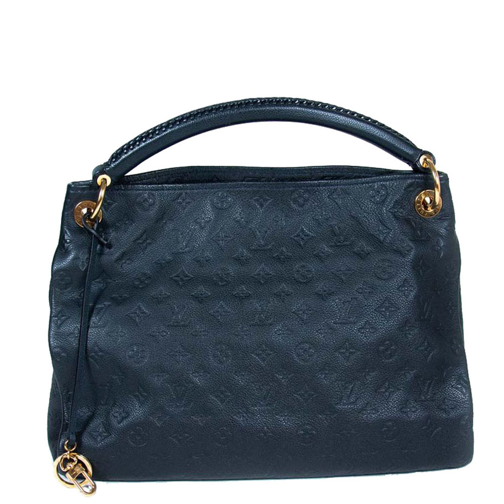 Louis Vuitton Navy Blue Monogram Empreinte Leather Artsy MM Bag