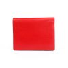 Hermes Red Evergrain Calfskin Leather Bi Fold Wallet