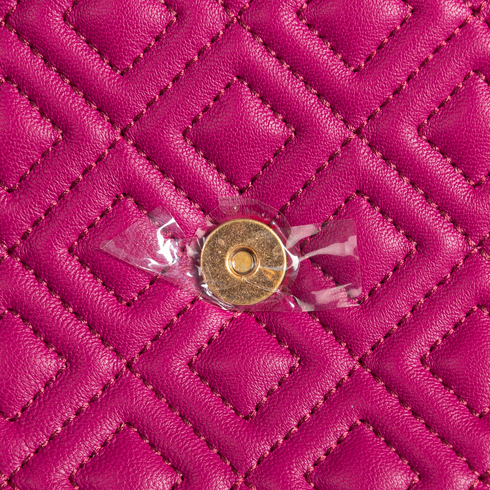 Tory Burch Pink Leather Fleming Shoulder Bag