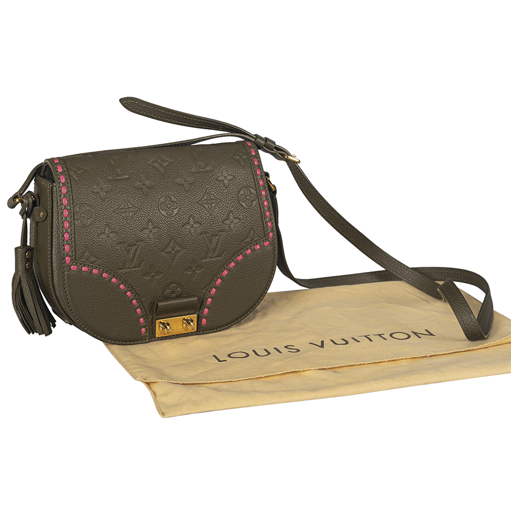 Louis Vuitton Olive Green Monogram Empreinte Leather Junto Shoulder Bag