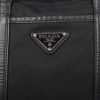 Prada Small Black Fabric Leather Shoulder Bag