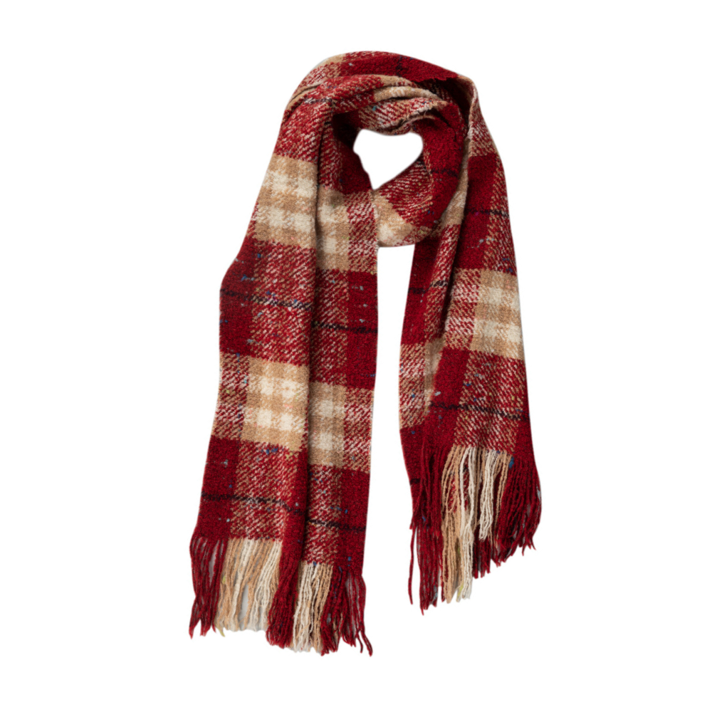 Burberry Limited Edition Red Multicolour Check Scarf