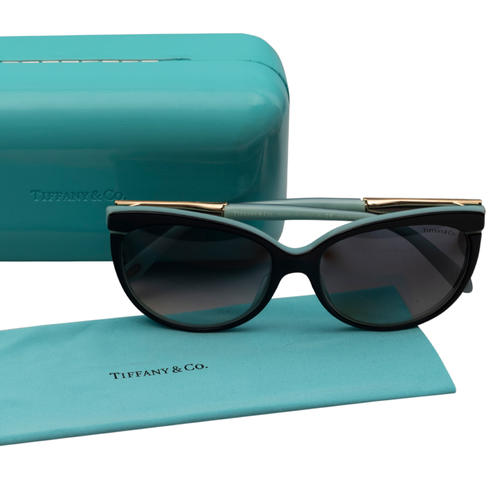 Tiffany & Co. Black TF 4097 B Gradient Cat Eye Sunglasses