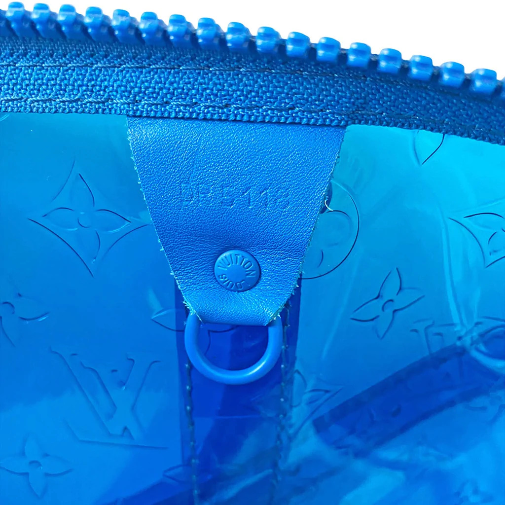 Louis Vuitton Blue Monogram Prism Keepall Bandouliere 50 Bag Louis Vuitton
