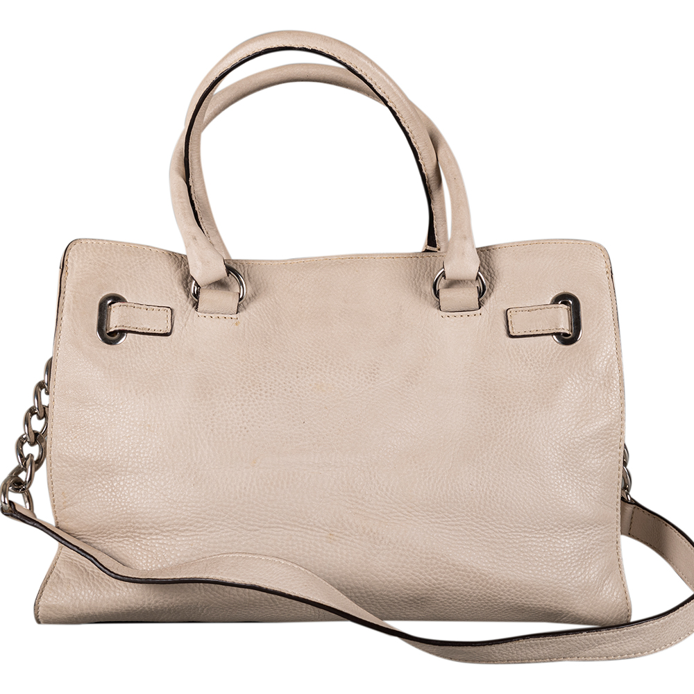 Michael Kors Cream Leather Shoulder Bag