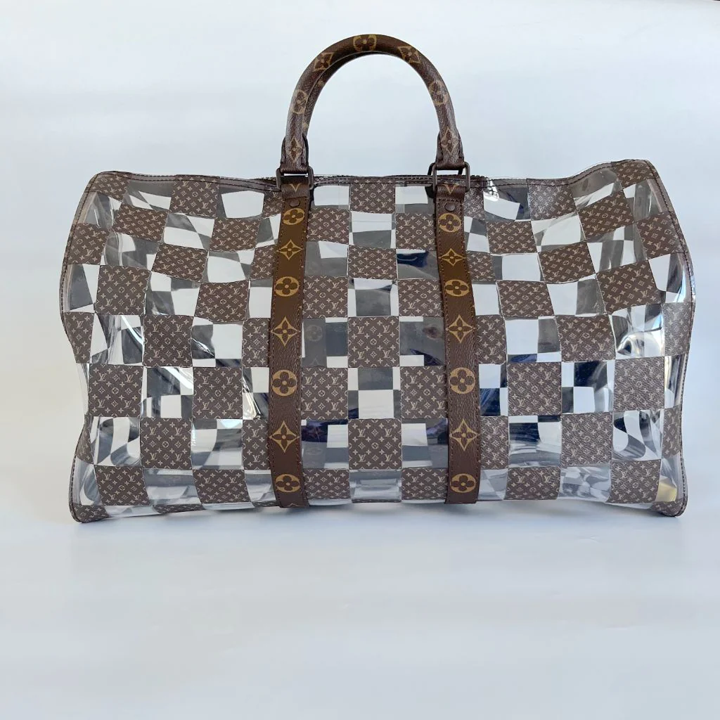 My Luxury Bargain Louis Vuitton Chess Monogram Canvas Keepall 50 Bag 1